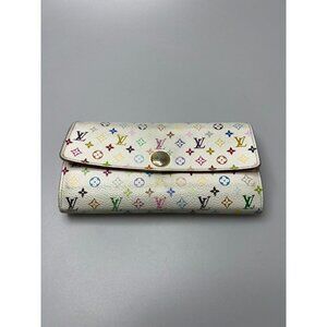 Louis Vuitton Takashi Murikami Long Wallet Monogram Multicolor